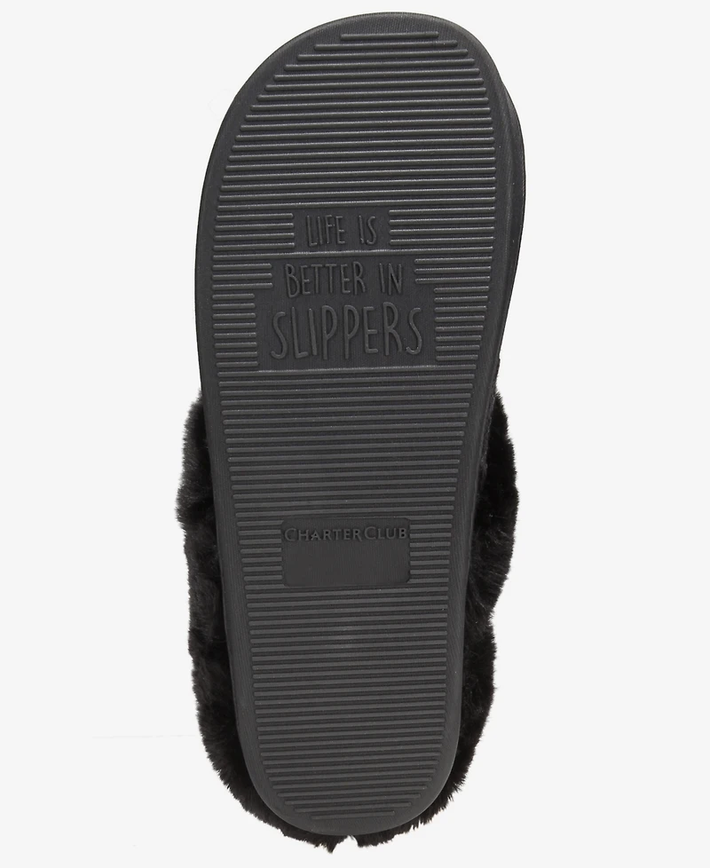 Charter Club Women's Quilted Hoodback Boxed Slippers, Created for Macy's