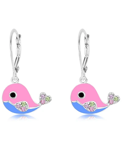 Chanteur Kids Fish Hypoallergenic Earrings for Girls with Sterling Silver Leverbacks