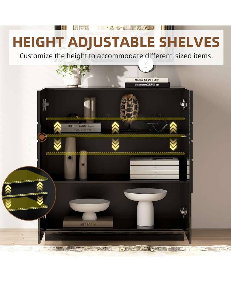 Vlsrka 31.5" Accent Cabinet with Adjustable Shelves
