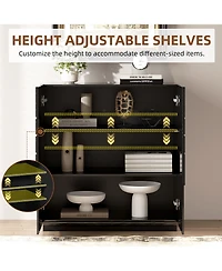 Vlsrka 31.5" Accent Cabinet with Adjustable Shelves