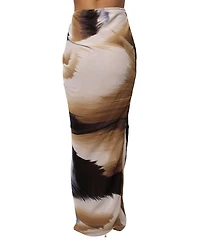 Jluxlabel Women's Abstract Noelia Printed Skirt