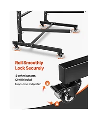 Sevorley Rolling Kayak Storage Rack for 3 Kayaks, Freestanding Steel Stand with Lockable Wheels, 200 lb Capacity