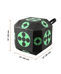 Sevorley Portable Archery Target, 15-Inch Self-Healing Xpe Foam Block with Carry Handle