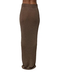 Jluxlabel Women's Resort Metallic Maxi Skirt