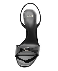 Mango Women's Buckle Straps High-Heeled Sandals