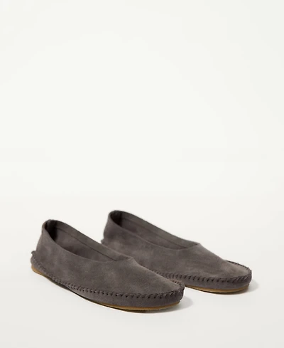 Mango Women's Stitching Detail Split Leather Shoes