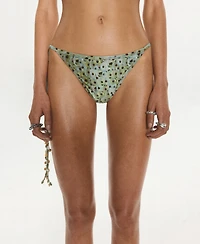Mango Women's Beaded Brazilian Bikini Briefs