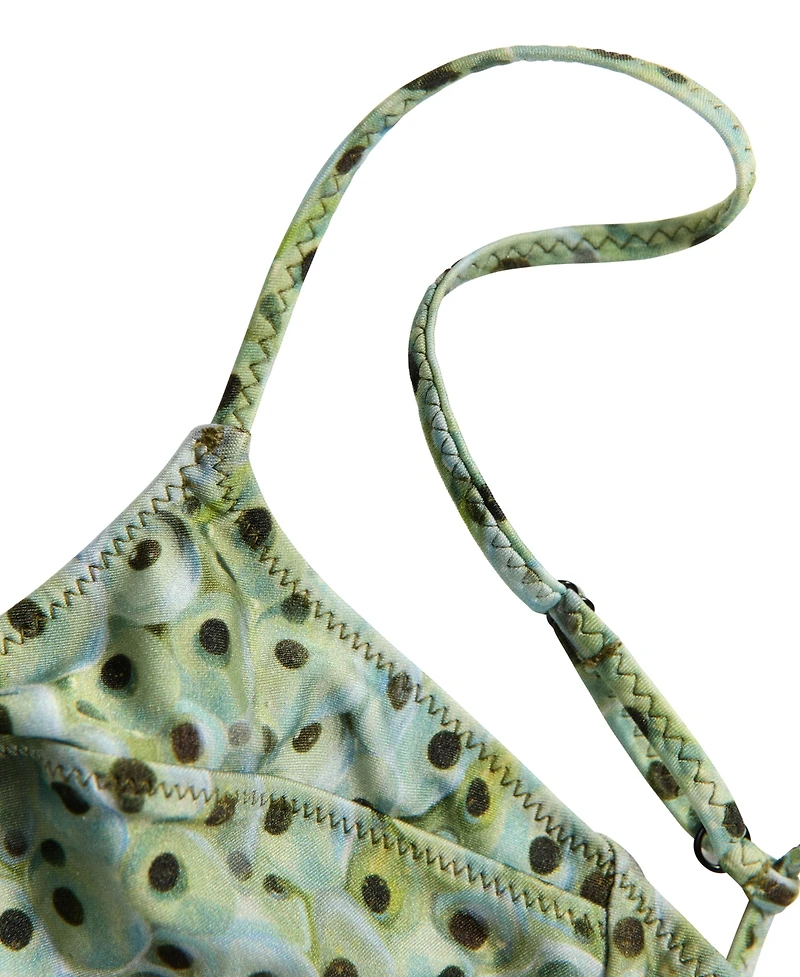 Mango Women's Printed Triangle Bikini Top