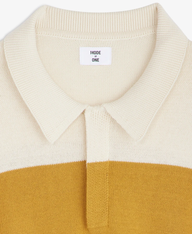 Mode of One Men's Elio Long-Sleeve Striped Polo Shirt, Macy's Exclusive