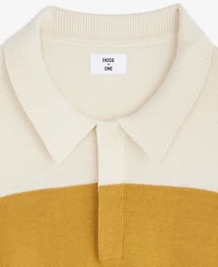 Mode of One Men's Elio Long-Sleeve Striped Polo Shirt, Macy's Exclusive