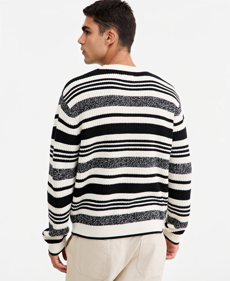 Mode of One Women's Graphic Boxy-Fit Crewneck Sweater, Macy's Exclusive