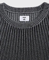 Mode of One Men's Gemini Boxy Ribbed Crewneck Sweater, Macy's Exclusive