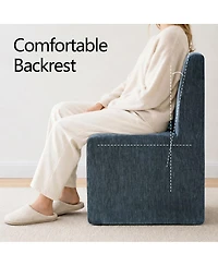 Maison Boucle Chenille Upholstered Dining Chair Set of 2 With Hidden Caster Wheels, Fully Side Chairs, Japandi Modern Seating