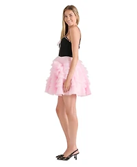 Betsey Johnson Juniors' Sweetheart Tiered Mini Dress