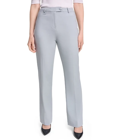 Calvin Klein Women's High-Rise Straight-Leg Modern Fit Pants