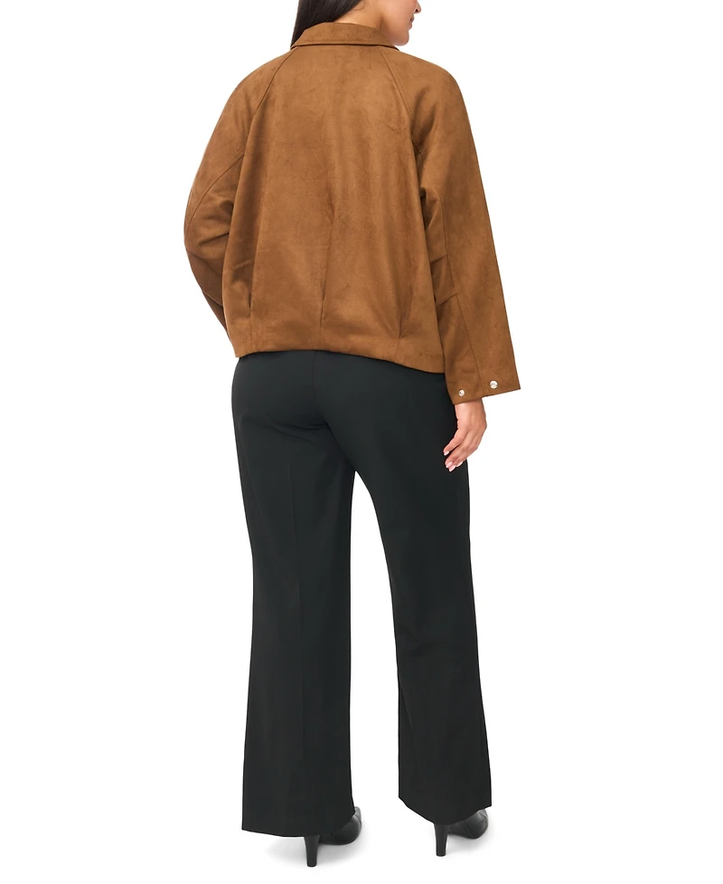 Vince Camuto Plus Raglan-Sleeve Jacket