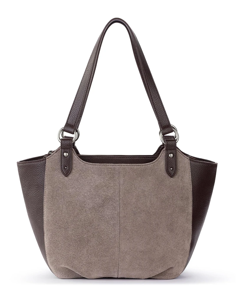 The Sak Bolinas Leather Extra Large Satchel Handbag