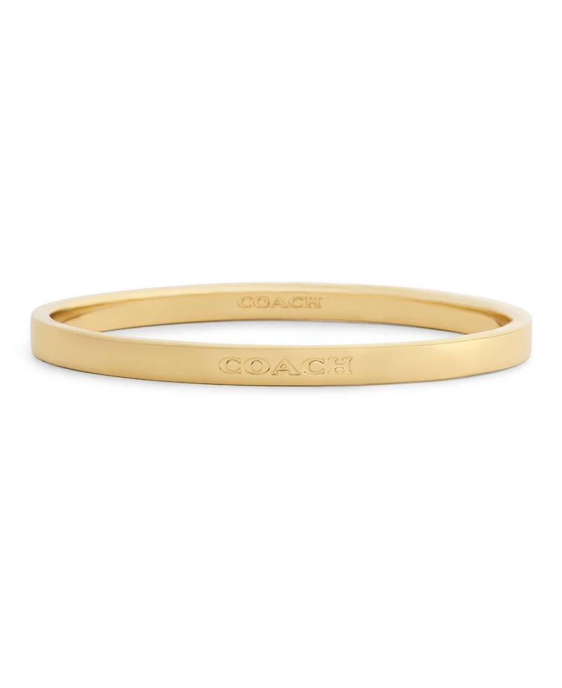 Coach Faux-Stone Signature Logo Stone Duo Bangle Bracelet