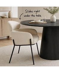 Maison Boucle Modern Upholstered Dining Chair Set of 2