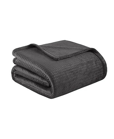 Premier Comfort Cozy Waffle Plush Blanket