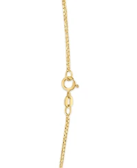 Macy's Diamond-Cut Box Chain Necklace in 10k Yellow Gold