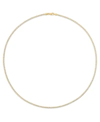 Macy's Two-Tone Ice Chain Necklace in 10k Yellow Gold