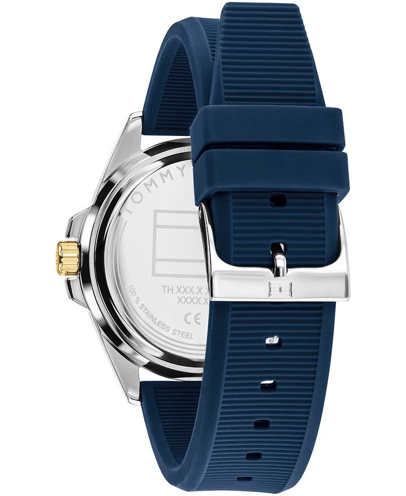 Tommy Hilfiger Men's Quartz Navy Silicone Strap Watch 42mm
