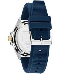 Tommy Hilfiger Men's Quartz Navy Silicone Strap Watch 42mm