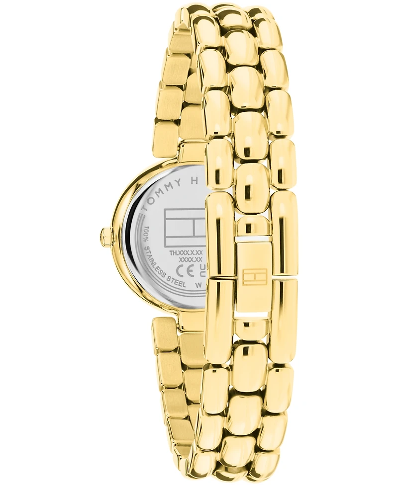 Tommy Hilfiger Women's Quartz Gold-Tone Stainless Steel Bracelet Watch 26mm