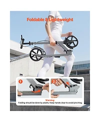 Sevorley Foldable Kids Kick Scooter with Adjustable Height Handlebar, 2 Wheels