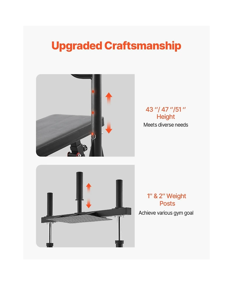 Sevorley Vertical Leg Press Machine, 550 lb Capacity Carbon Steel Lower Body Home Gym