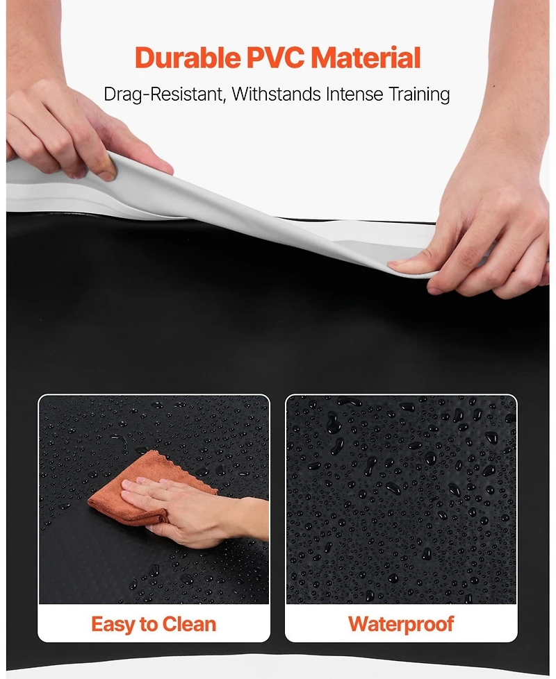 Sevorley Inflatable Wrestling Mat, 10 x 10 ft Pvc Martial Arts Mat with 600W Air Pump