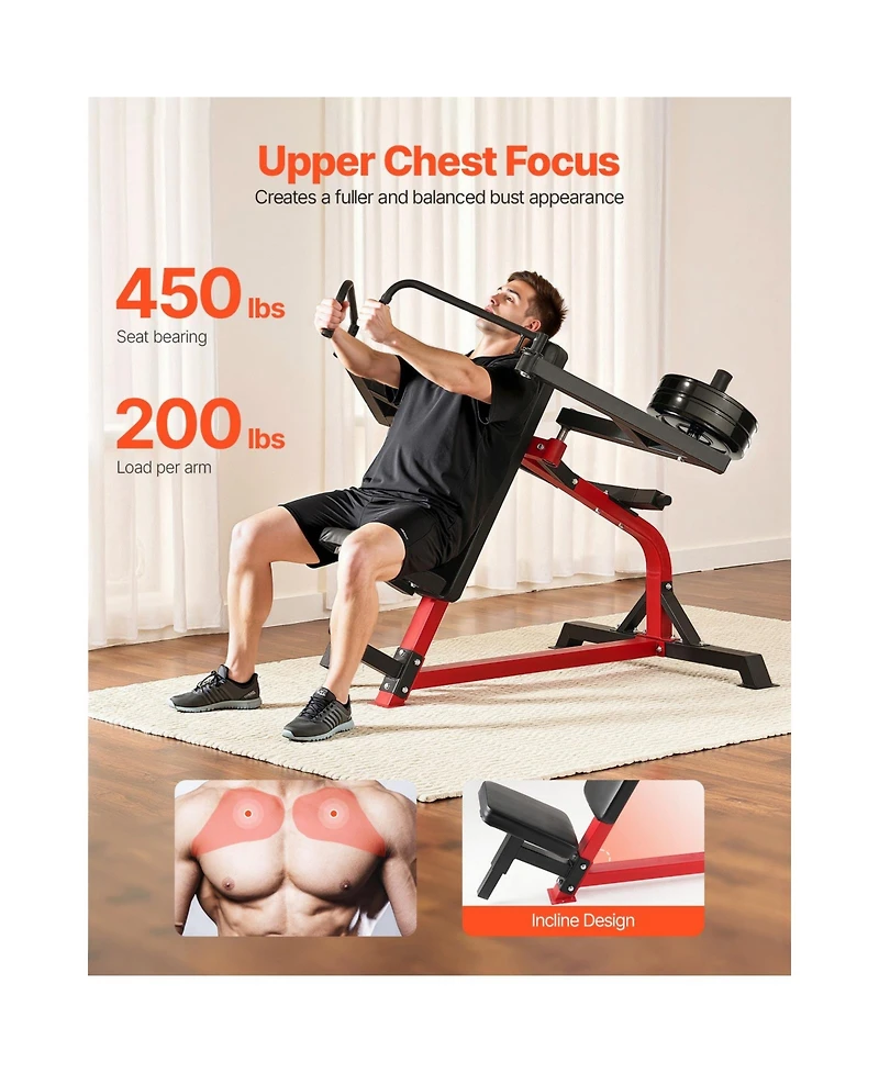 Sevorley Incline Chest Fly and Rear Delt Machine 450 lb Home Gym Bench