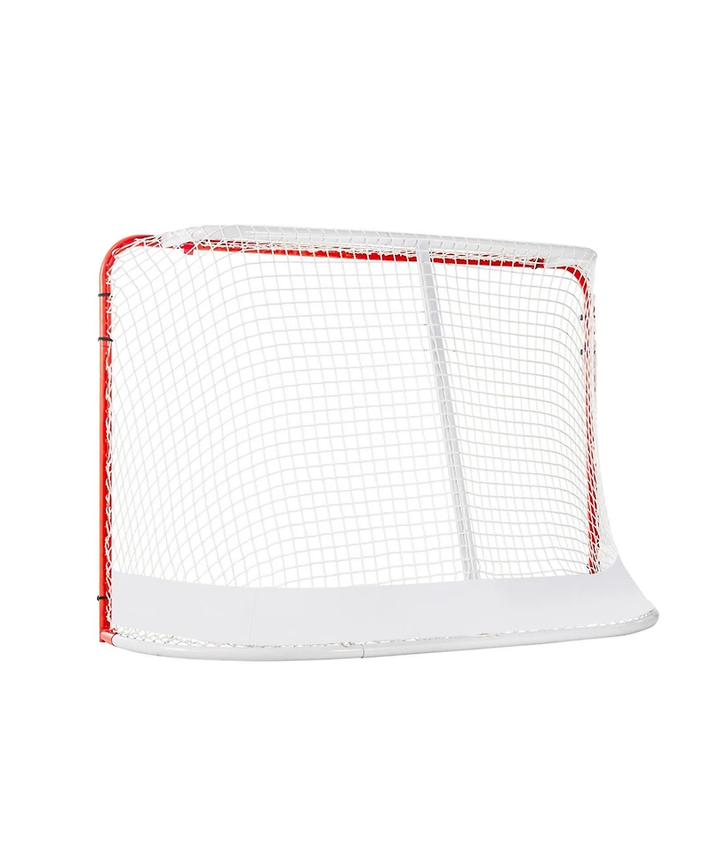 Sevorley Street Hockey Goal, 72" x 48" Steel Training Net, Portable Indoor Outdoor Regulation Goal Set