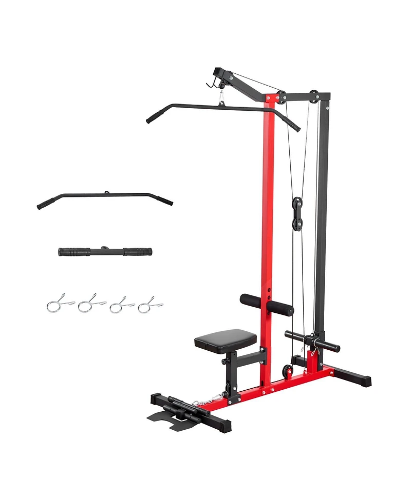 Sevorley Lat Pull Down Machine 2-in-1 Cable Tower 500 lb Home Gym