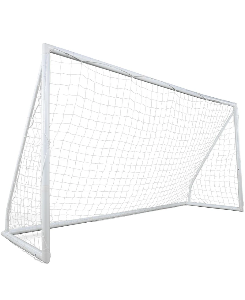 Sevorley Portable Soccer Goal, 12 x 6 ft Backyard Soccer Net with Carry Bag for Kids and Adults