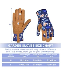 Xdovet Women Leather Garden Gloves Thorn Proof Weeding Digging Pruning