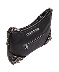 True Religion Women's Triple Straps Large Pu Hobo Bag