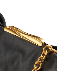 Donna Karan New York Poplin Extra-Large Leather Clutch