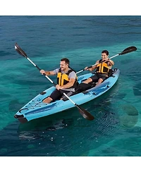 Sevorley 2-Person Inflatable Kayak, 700 lb Capacity with 2 Paddles, Hand Pump and Carry Bag
