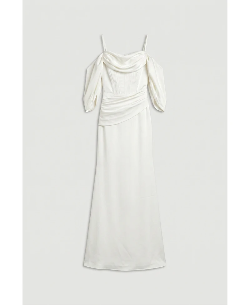 Coast Women's Cowl Neck Satin Maxi Dress