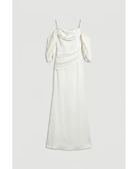 Coast Women's Cowl Neck Satin Maxi Dress