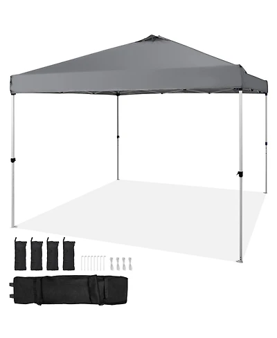 Sevorley Pop Up Canopy Tent, 10 x 10 feet, Waterproof Instant Gazebo with Roller Bag and 4 Sandbags