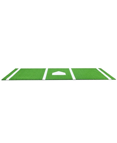 Sevorley 10 x 3.8 ft Baseball Softball Batting Mat with Home Plate, Anti-Slip Portable Turf