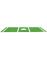 Sevorley 10 x 3.8 ft Baseball Softball Batting Mat with Home Plate, Anti-Slip Portable Turf