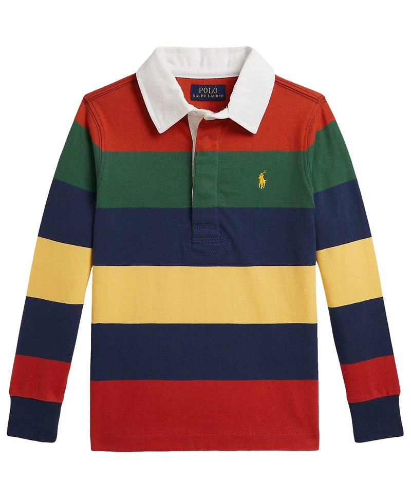 Polo Ralph Lauren Boys' 2T-7 Striped Rugby Shirt