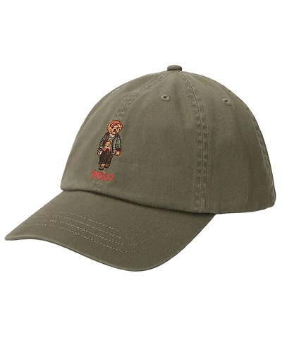 Polo Ralph Lauren Boys' 8-20 Polo Bear Twill Ball Cap