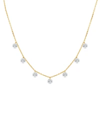 Macy's Lab-Grown Diamond Necklace (1-1/2 ct. t.w.) in 14k Yellow Gold