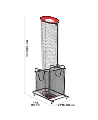 Sevorley Volleyball Setter Training Net with Wheeled Cart, Adjustable Height