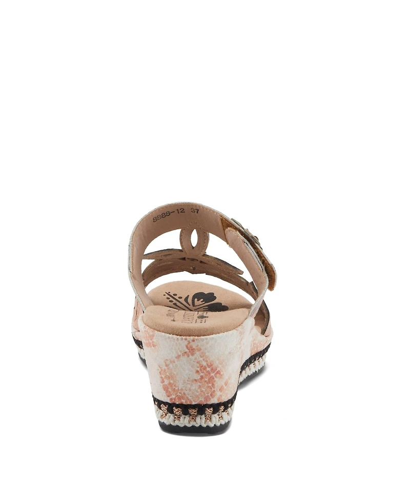 L'Artiste Women's Spring Step Coverup Sandal with Stitch-to-Sole Construction